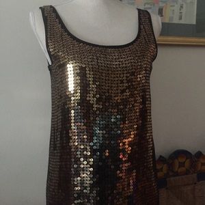 DKNY Sequin Dress Sz P New With Tag